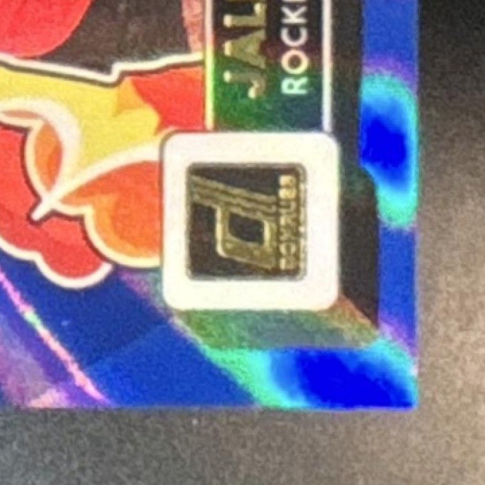 2022-23 Donruss Jalen Green Bomb Squad Holo Laser Red/Blue /15 #8 Rockets