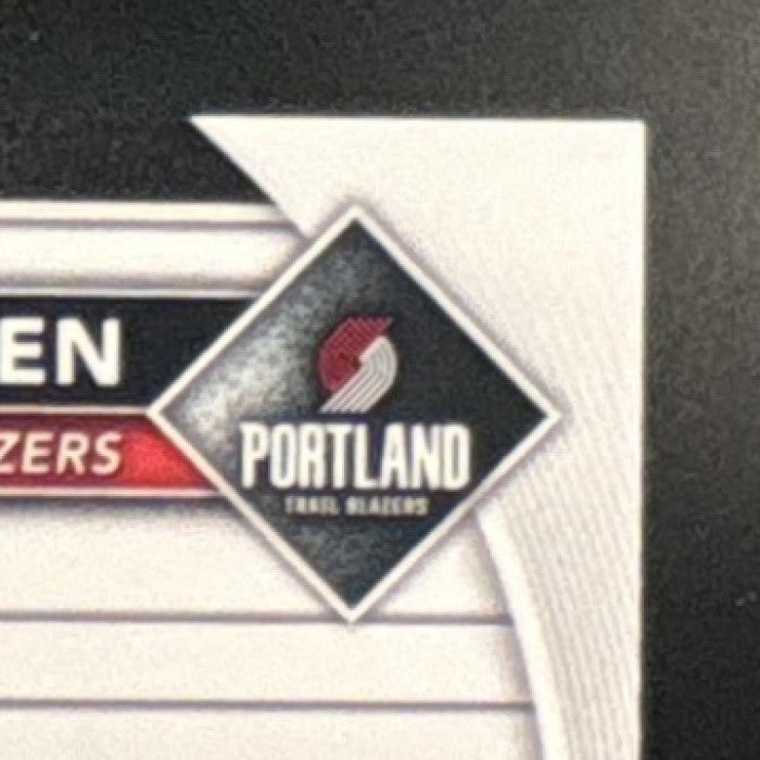 2025-26 Bowman Yang Hansen Chrome Auto Speckle /299 RC Portland Trail Blazers