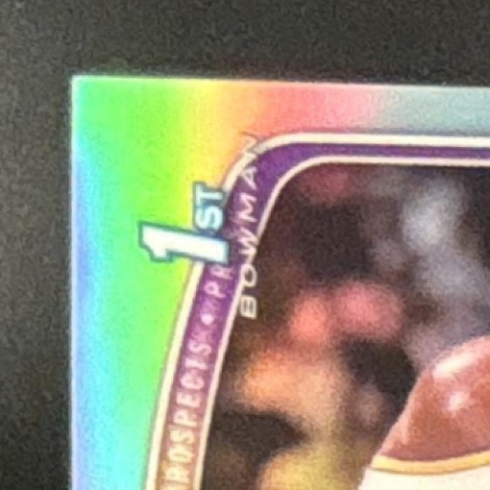 2025-26 Bowman Shaquille O'Neal Retrofractor Variation #RV-SA SP LSU Tigers