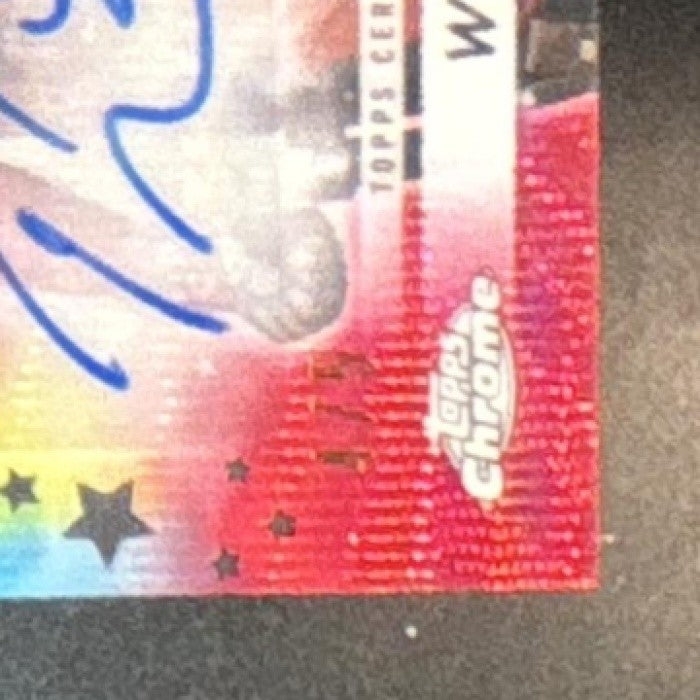 2025 Topps Chrome Deadpool Paul Mullin Best Bubs Auto Red & Black Wave /5 #NA-PM