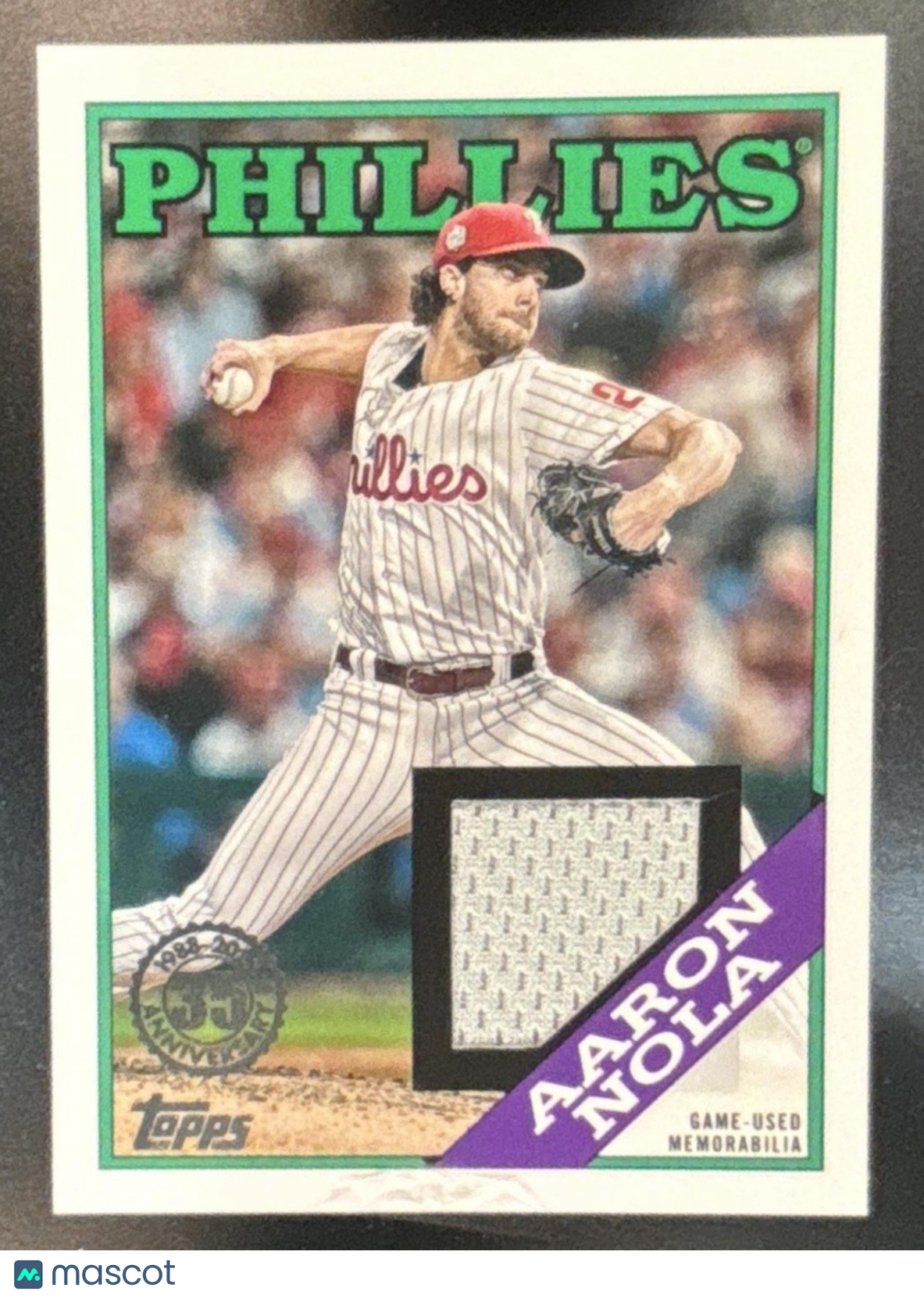 2023 Topps Aaron Nola 1988 Baseball 35th Anniversary Relics MEM Phillies