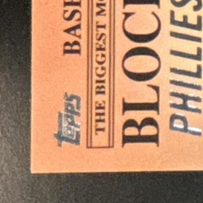 2012 Topps Update Steve Carlton Blockbusters Commemorative Hat Logo Patch