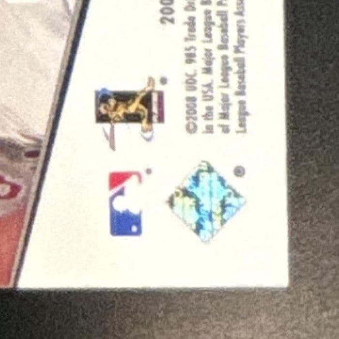 2008 Upper Deck Spectrum Cole Hamels Swatches Green /50 Philadelphia Phillies