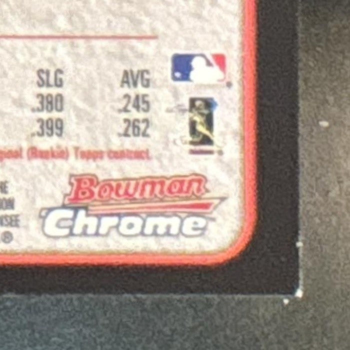 2003 Bowman Chrome Jimmy Rollins X Fractors #72 Philadelphia Phillies
