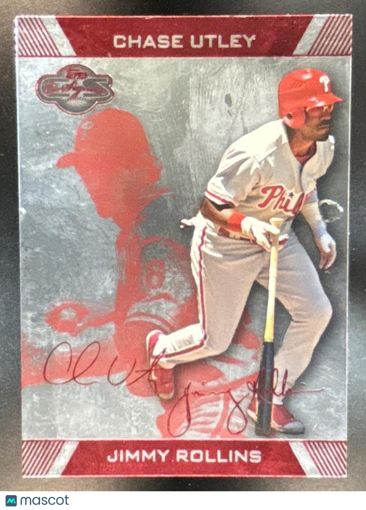 2007 Topps Co-Signers Jimmy Rollins Chase Utley /199 #42 Philadelphia Phillies