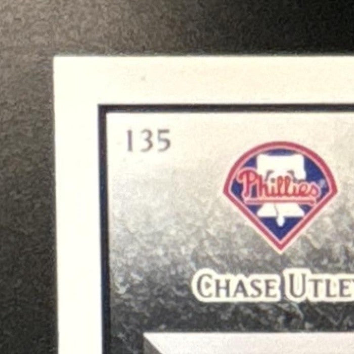 2008 Upper Deck Baseball Heroes Chase Utley Patch MEM #135 Philadelphia Phillies