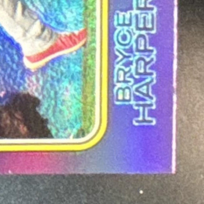 2023 Topps Heritage Bryce Harper Chrome Purple Refractor #17 Phillies