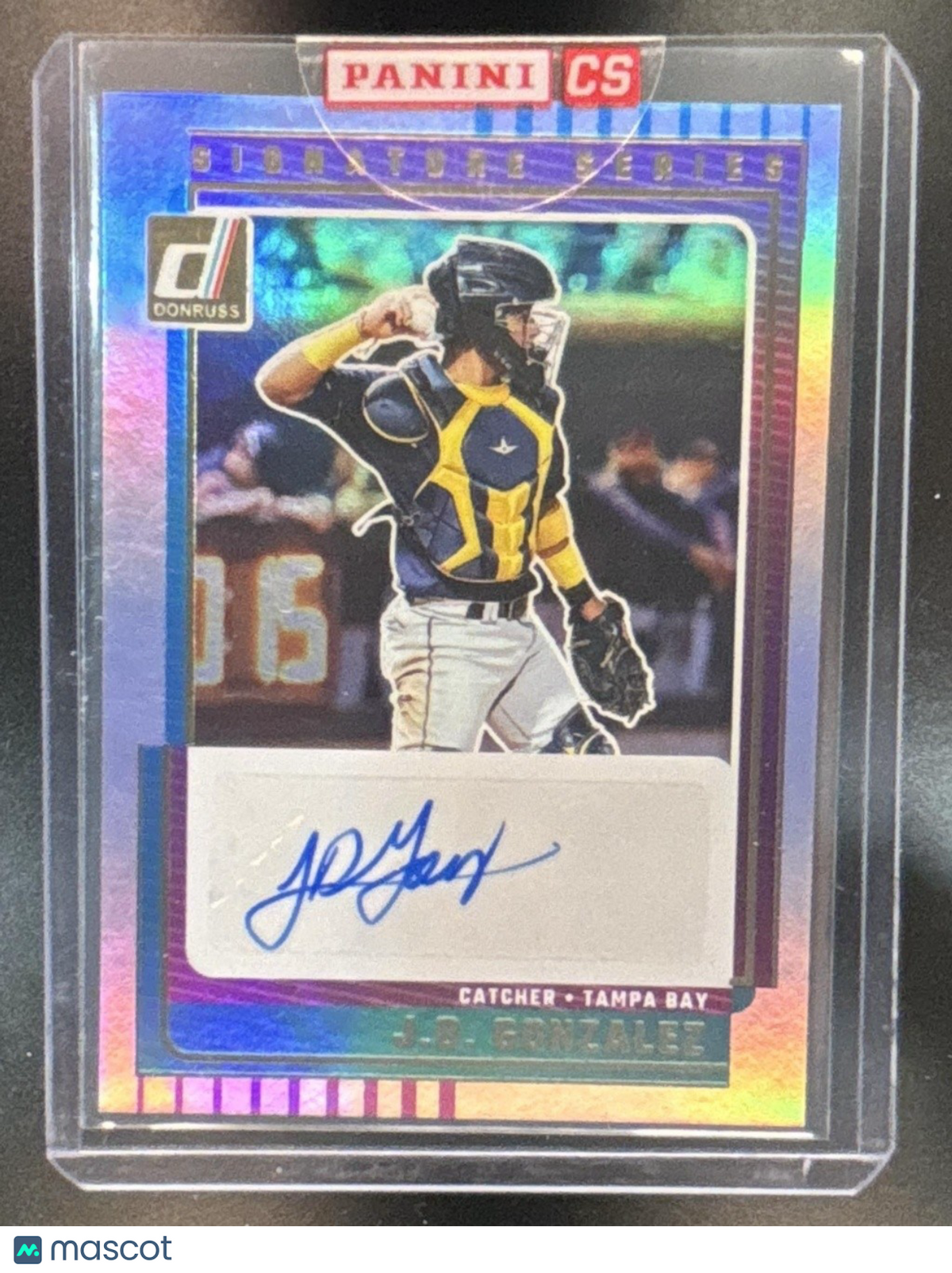 2025 Panini Donruss J.D. Gonzalez Signature Series Auto Holo Tampa Bay Rays