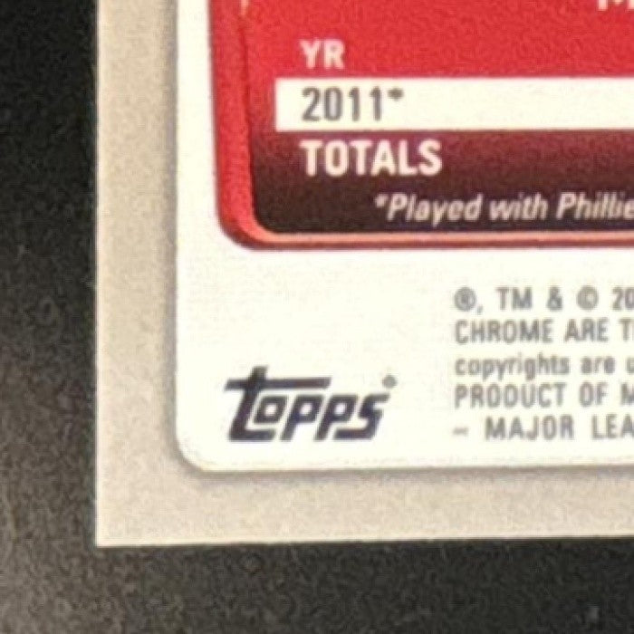 2012 Bowman Chrome Jimmy Rollins Refractor #65 Philadelphia Phillies
