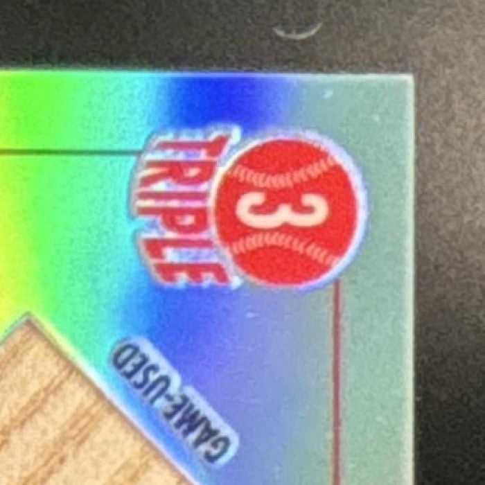 2003 Topps Chrome Pat Burrell Red Backs Relics Refractor Philadelphia Phillies