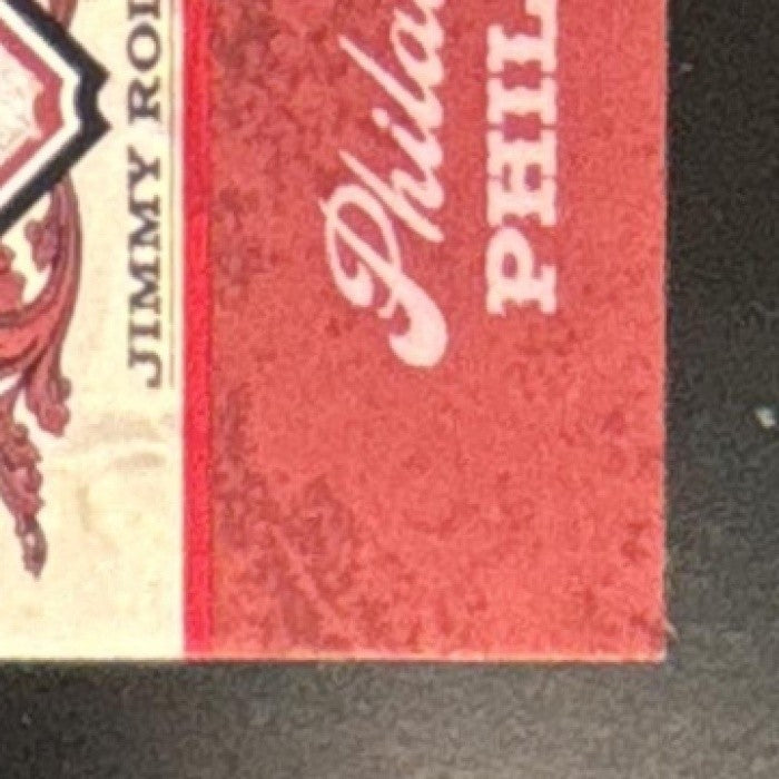 2008 Upper Deck A Piece of History Jimmy Rollins Stadium Scenes Jersey Red