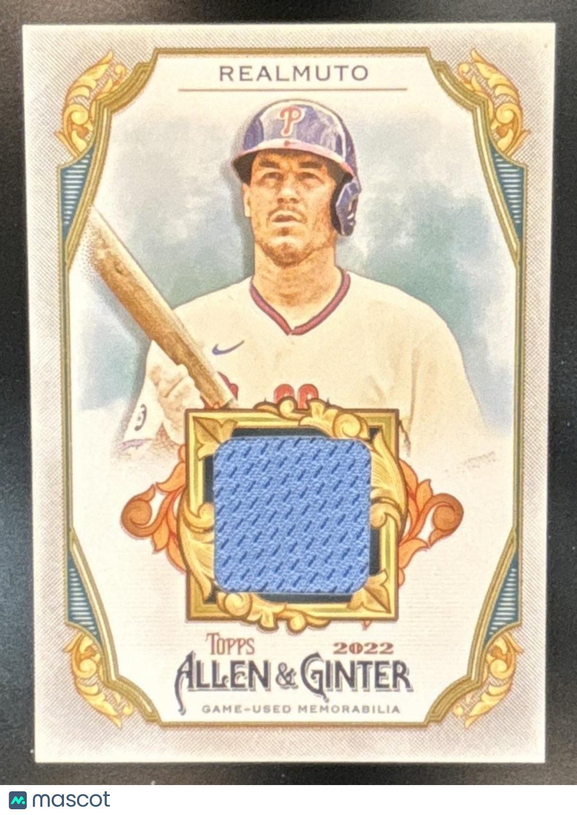 2022 Topps Allen & Ginter J.T. Realmuto Relics MEM Philadelphia Phillies