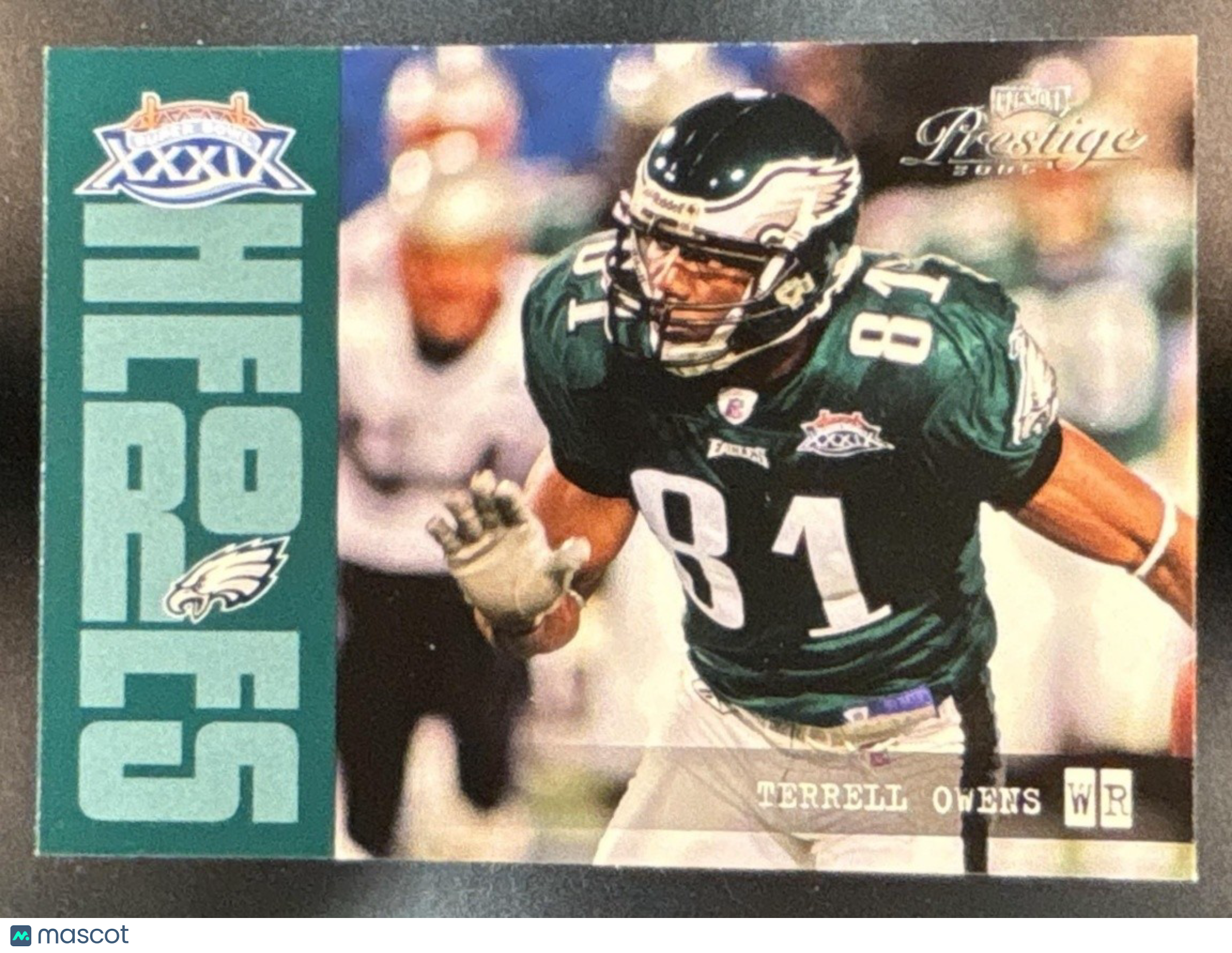 2005 Playoff Prestige Terrell Owens Super Bowl Heroes #SH-10 Philadelphia Eagles