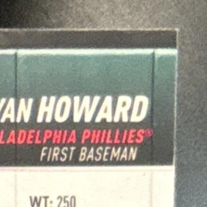 2022 Topps Stadium Club Chrome Ryan Howard X Fractor #28 Philadelphia Phillies