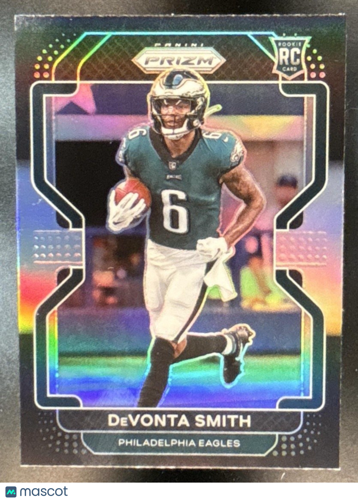 2021 Panini Chronicles DeVonta Smith Prizm Black Silver RC Philadelphia Eagles
