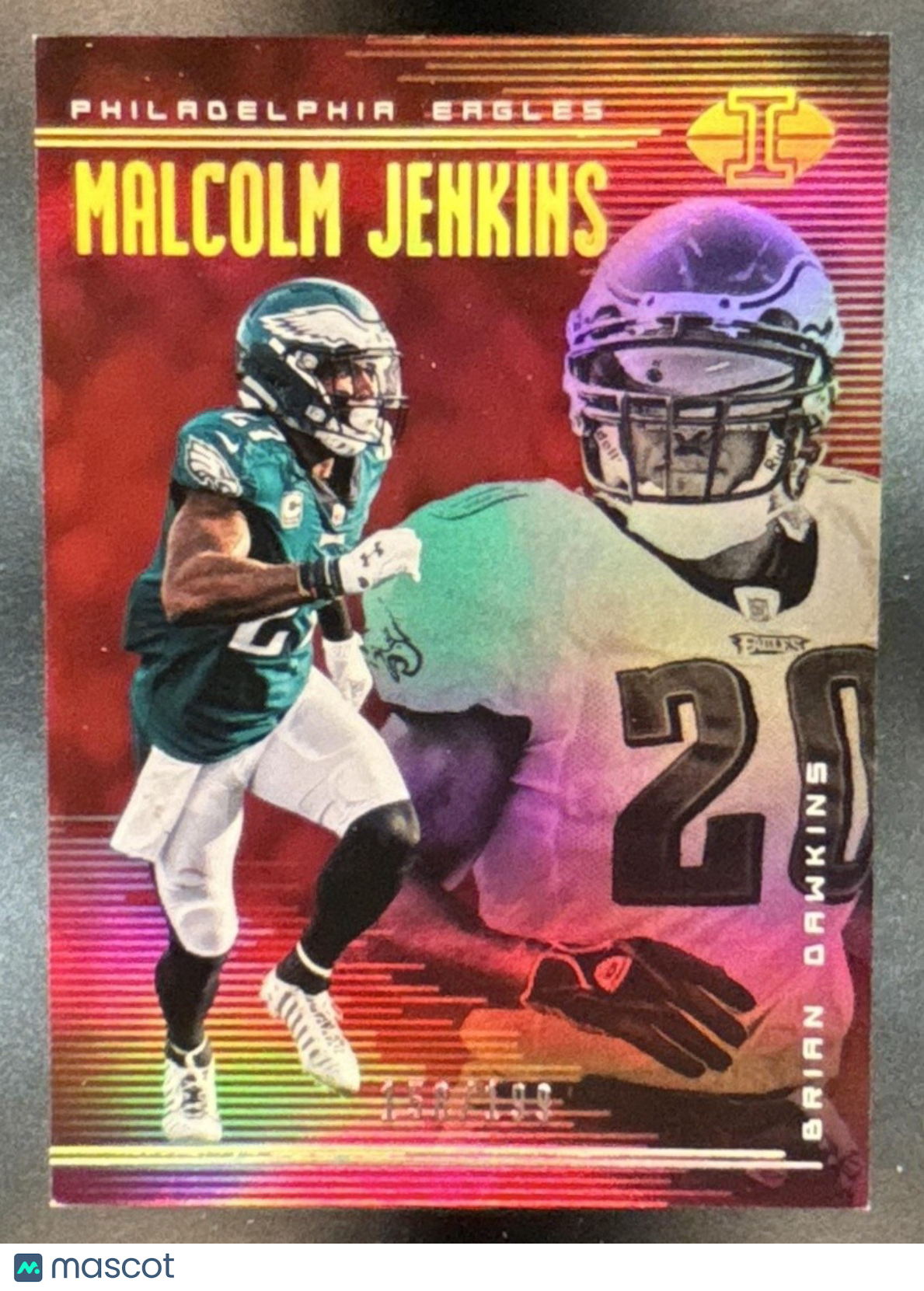 2018 Panini Illusions Brian Dawkins Malcolm Jenkins Red /199 #99 Eagles