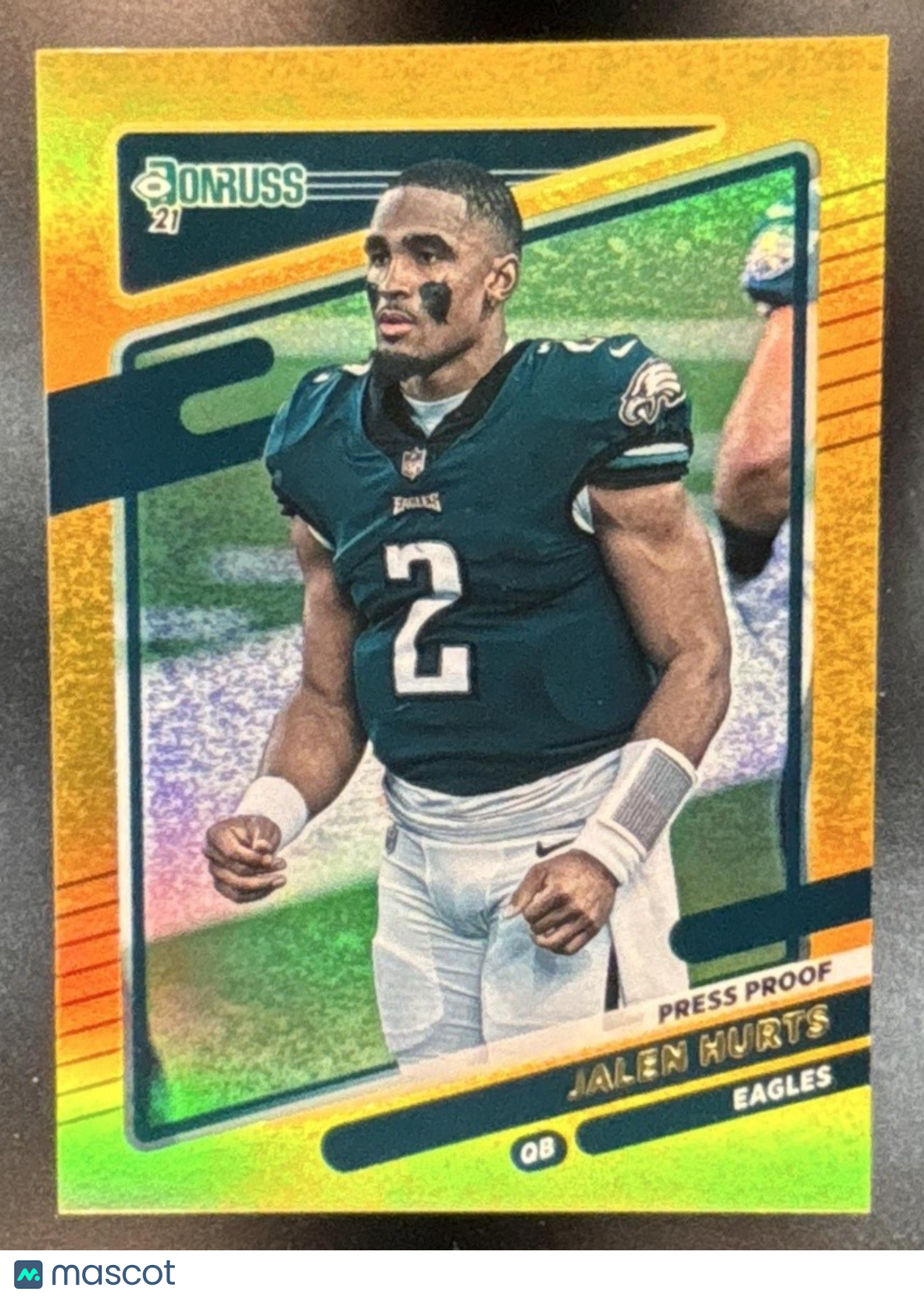 2021 Panini Donruss Jalen Hurts Press Proof Premium #108b Philadelphia Eagles