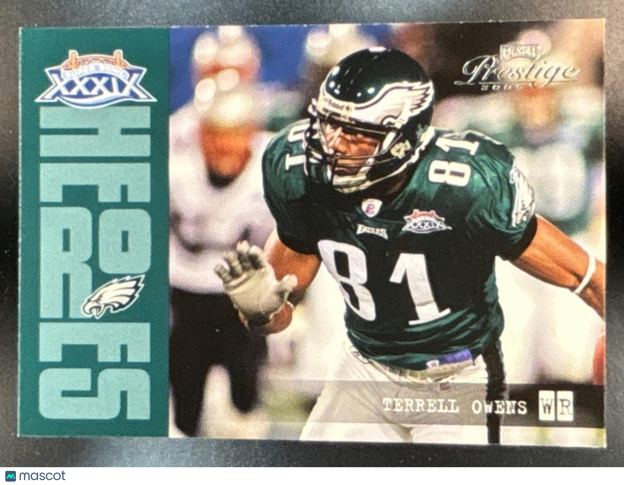 2005 Playoff Prestige Terrell Owens Super Bowl Heroes