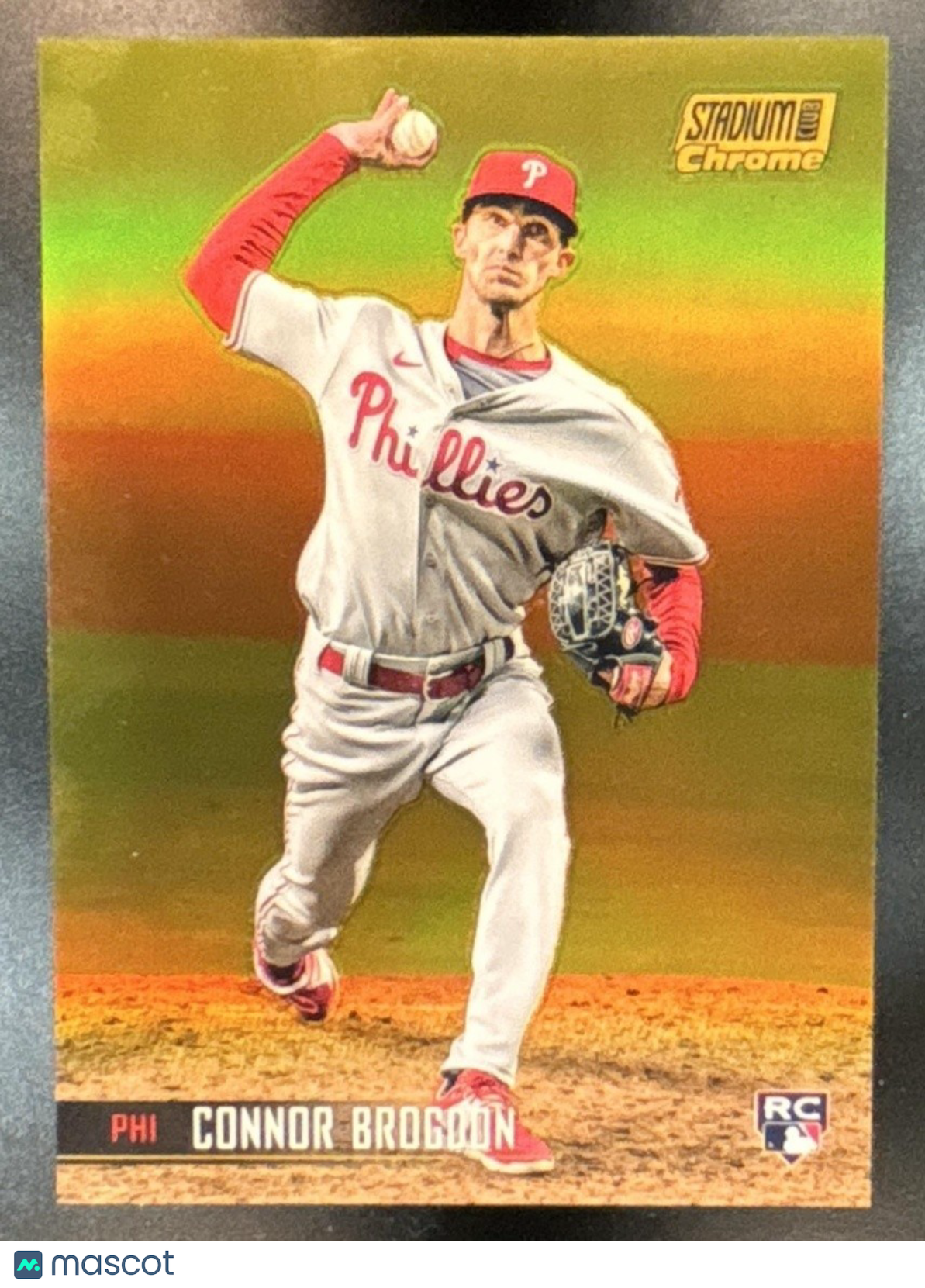 2021 Topps Stadium Club Chrome Connor Brogdon Gold /50 #348 RC Phillies