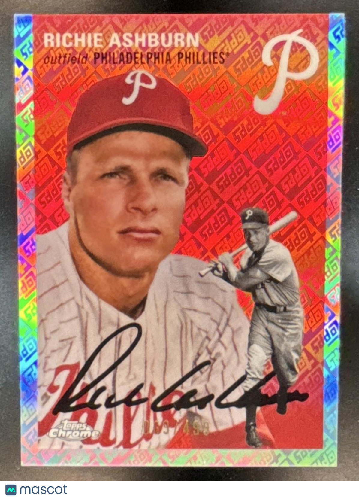 2023 Topps Chrome Platinum Anniversary Richie Ashburn Refractor /499 #58