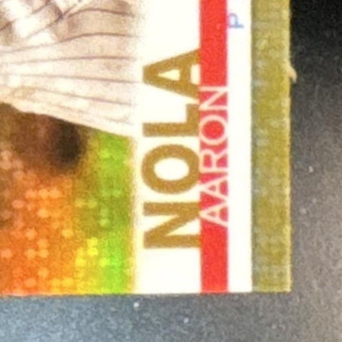 2019 Topps Chrome Aaron Nola Gold Refractor 42/50 #176 Philadelphia Phillies