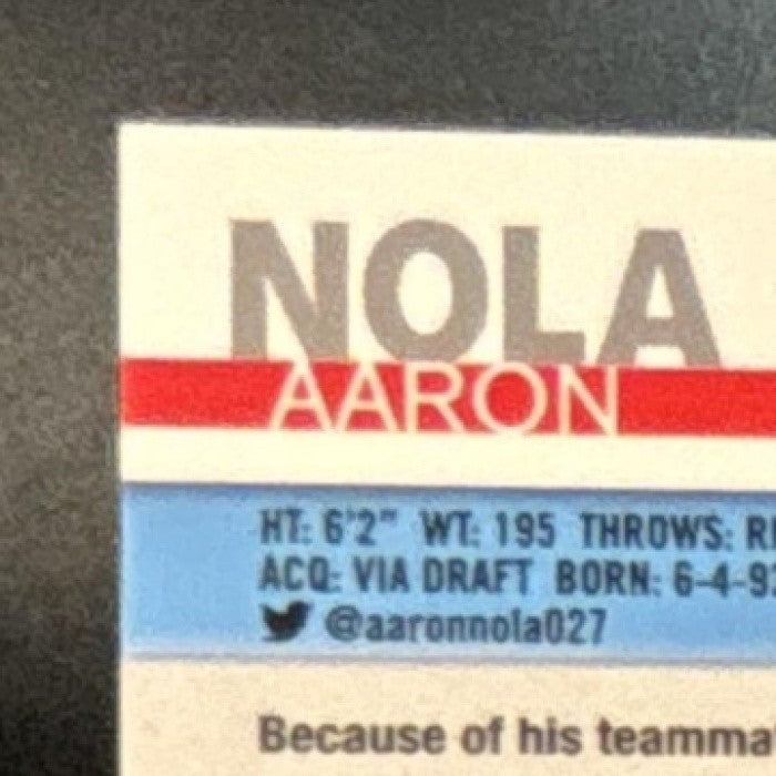2019 Topps Chrome Aaron Nola Gold Refractor 42/50 #176 Philadelphia Phillies