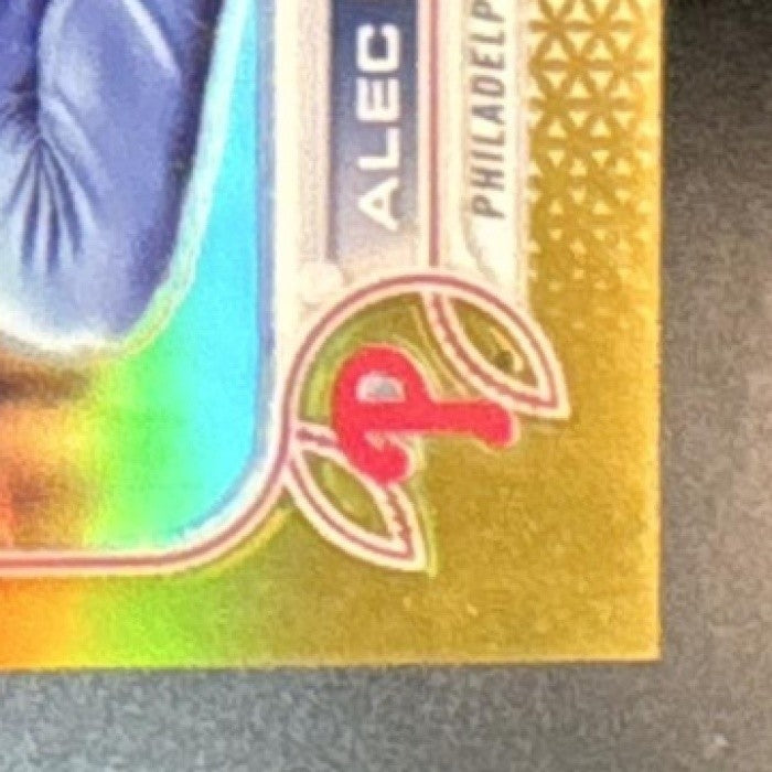2022 Topps Chrome Alec Bohm Gold Refractor 13/50 #89 Philadelphia Phillies