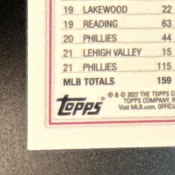 2022 Topps Chrome Alec Bohm Gold Refractor 13/50 #89 Philadelphia Phillies