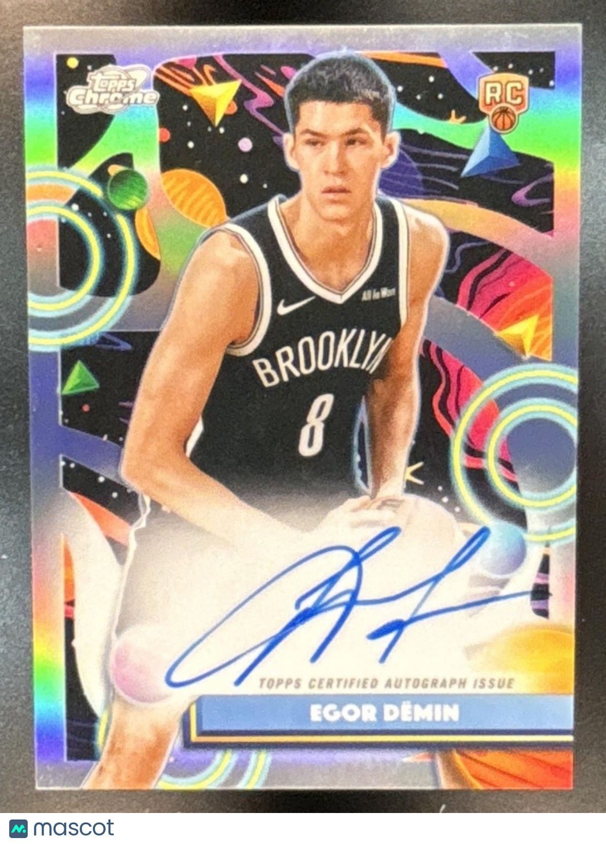 2025-26 Topps Cosmic Chrome Egor Demin Auto #CCA-ED RC Brooklyn Nets