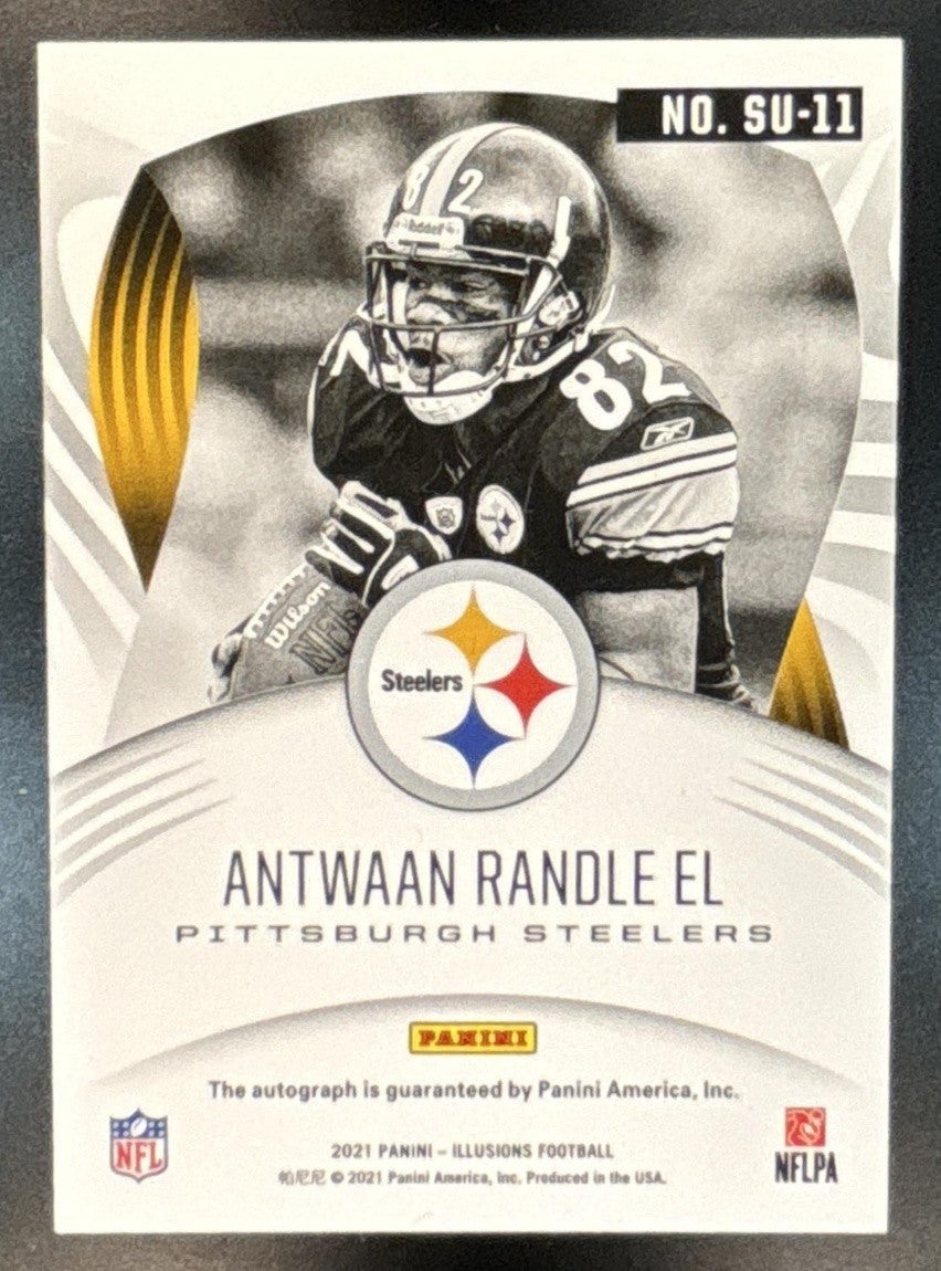2021 Panini Illusions Antwaan Randle El Superlatives Auto #SU-11 Steelers