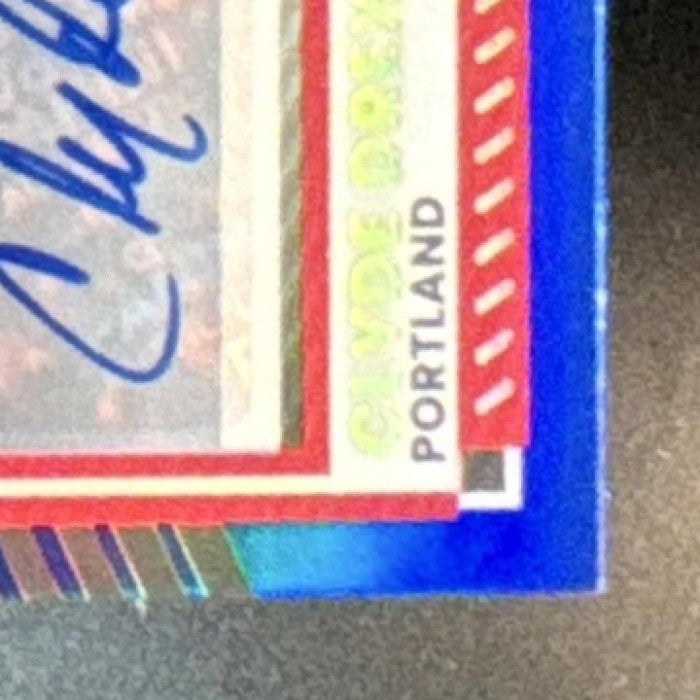 2025-26 Panini Donruss Clyde Drexler Auto Blue 1/25 #121 Portland Trail Blazers