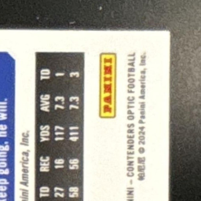 2024 Contenders Optic Blake Corum Variation RPS Preview Red /24 RC VAR Auto Rams