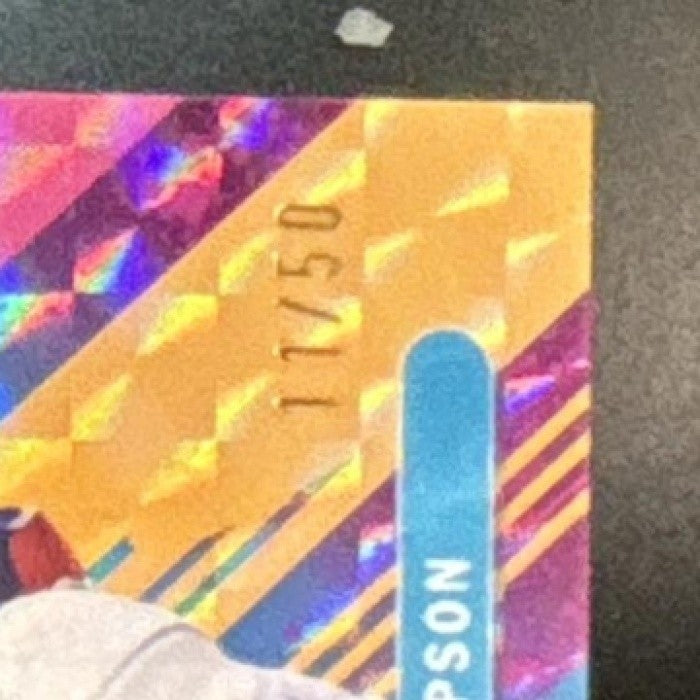 2025-26 Topps Finest Ausar Thompson Common Gold Geometric /50 Detroit Pistons