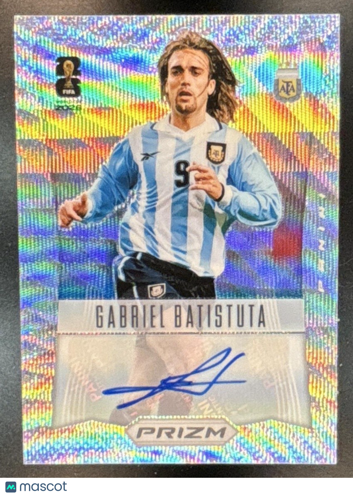 2026 Prizm World Cup Gabriel Batistuta 2012 Throwback Signatures Wave Auto