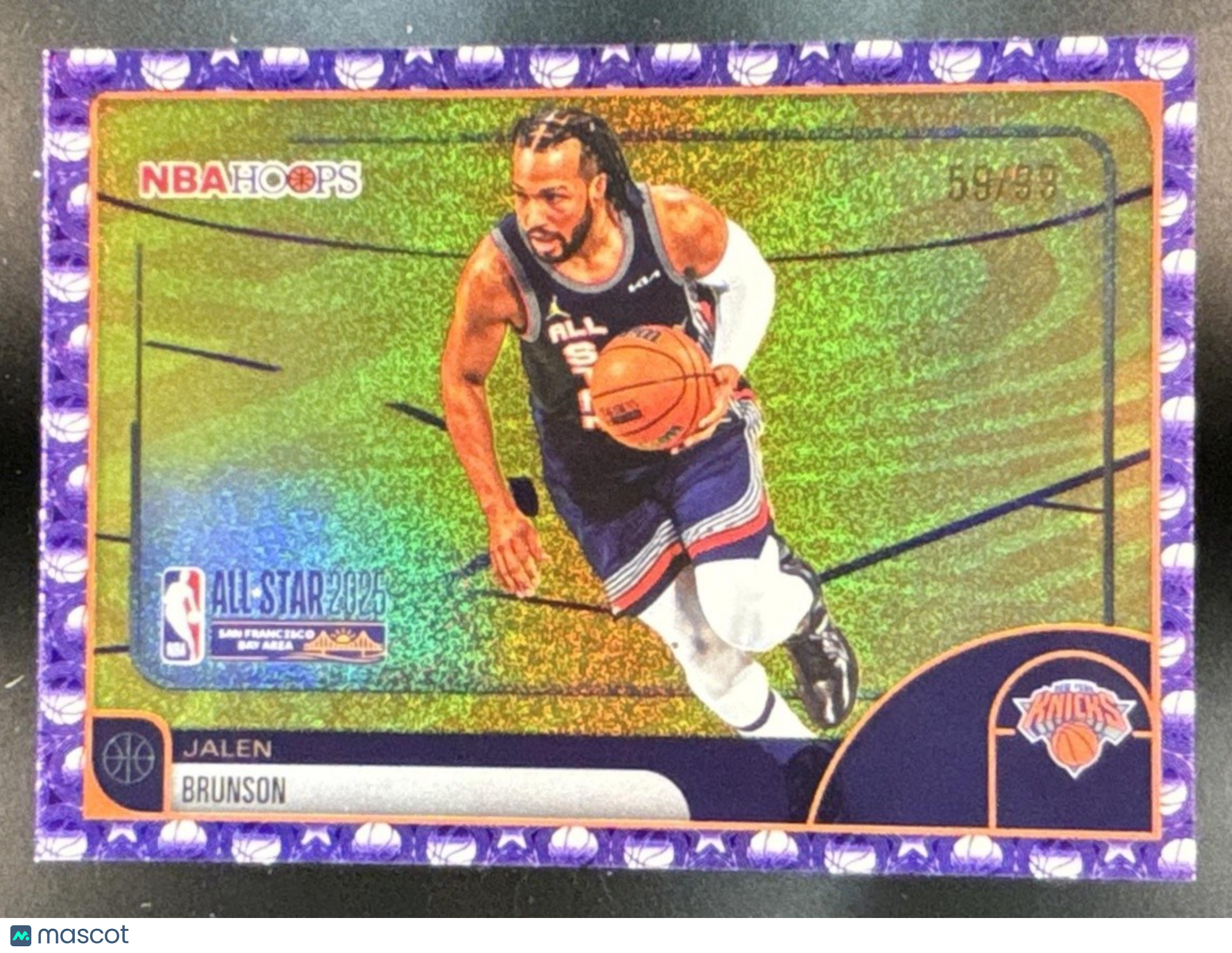 2025-26 Topps Hoops Jalen Brunson Purple /99 #278 All-Star New York Knicks