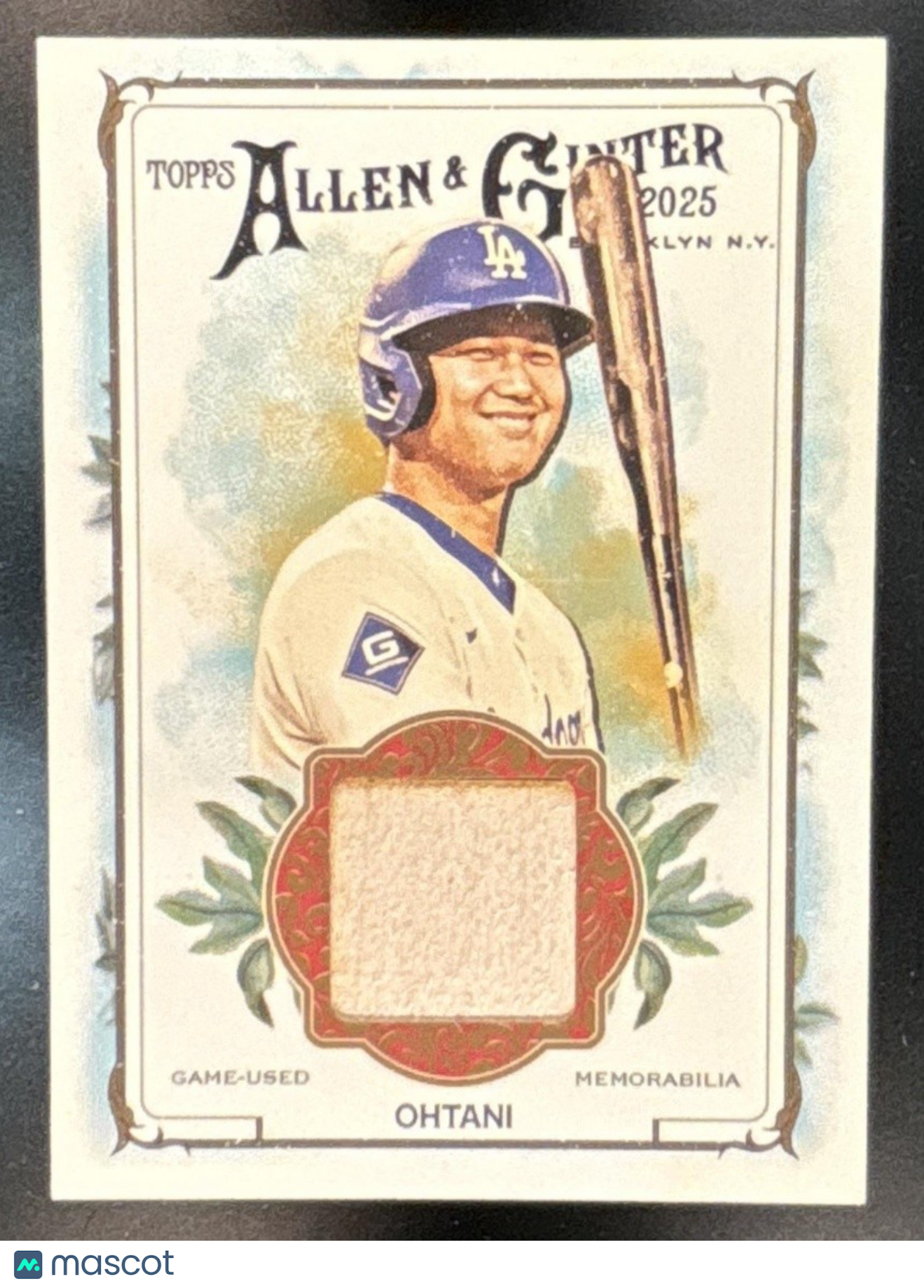 2025 Topps Allen & Ginter Shohei Ohtani Full-Size Relic Los Angeles Dodgers
