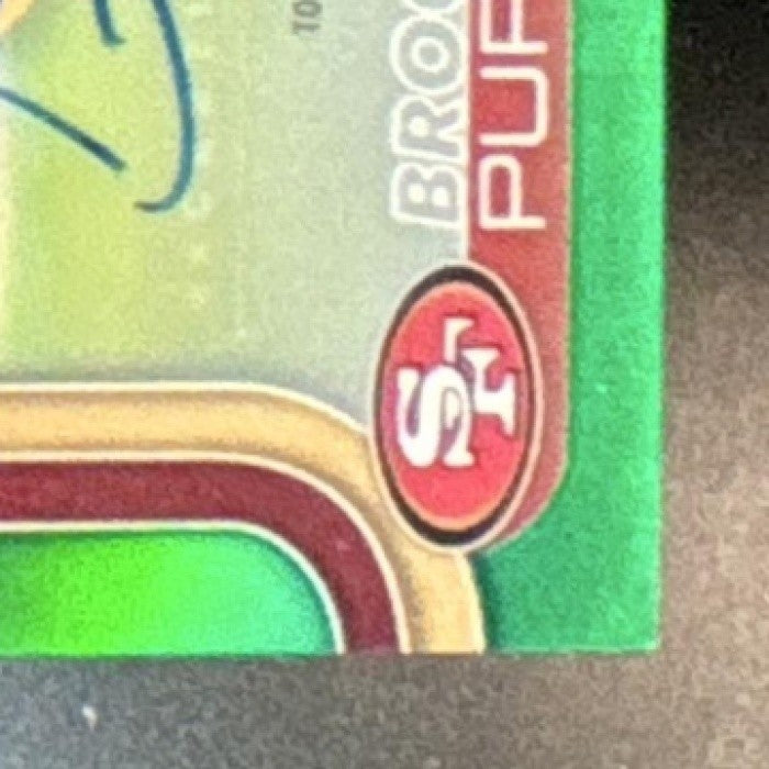 2025 Topps Chrome Brock Purdy Auto Green /99 #BA-BP San Francisco 49ers
