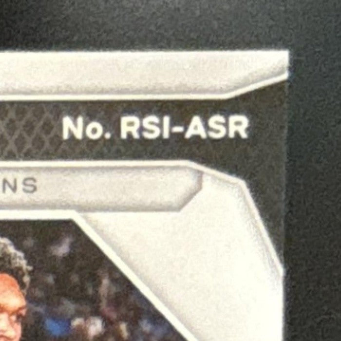 2023-24 Prizm Ausar Thompson Rookie Signatures Blue Wave Auto RC Pistons