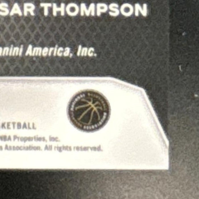 2023-24 Prizm Ausar Thompson Rookie Signatures Blue Wave Auto RC Pistons