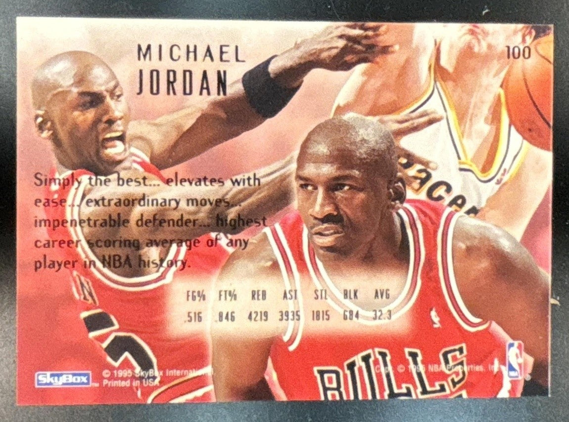 1994-95 Skybox E-Motion Michael Jordan #100 Chicago Bulls