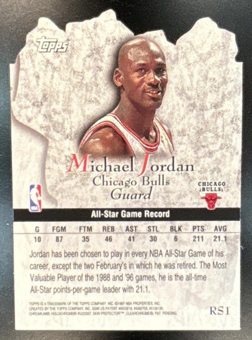 1997-98 Topps Michael Jordan Rock Stars #RS1 Chicago Bulls