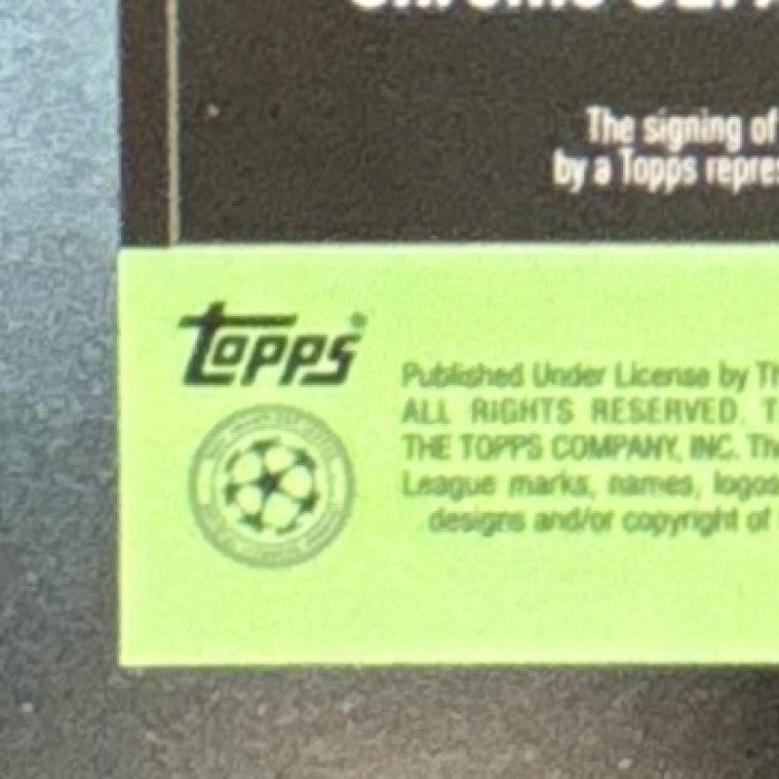 2021 Topps Stadium Club Chrome UEFA Champions League Cole Palmer Auto Blue /75