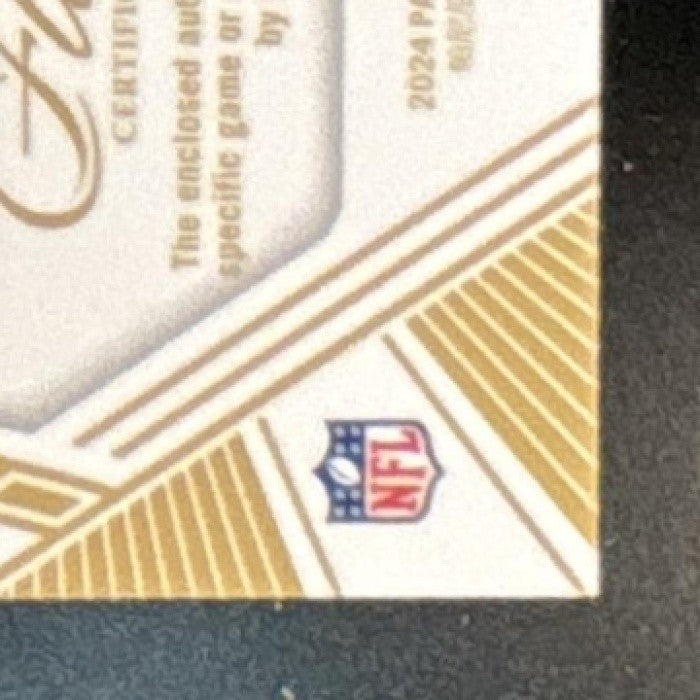 2024 Panini Flawless Audric Estime Dual Patch Auto /25 #17 MEM RC Denver Broncos