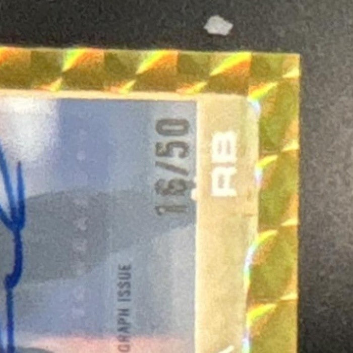 2025 Topps Chrome Alvin Kamara Auto Gold Geometric /50 #BA-AK New Orleans Saints