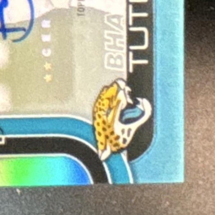 2025 Topps Chrome Bhayshul Tuten Auto Teal Refractor /299 RC Jaguars