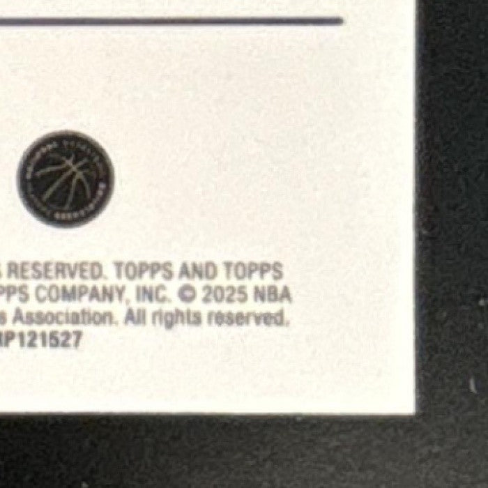2025-26 Topps Chrome Dylan Harper Blue Refractor /150 #252 RC San Antonio Spurs
