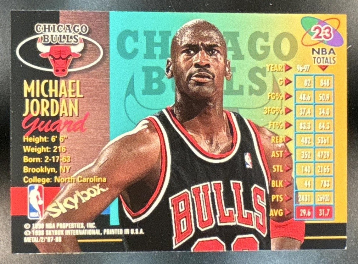 1997-98 Skybox Metal Universe Championship Michael Jordan #23 Chicago Bulls