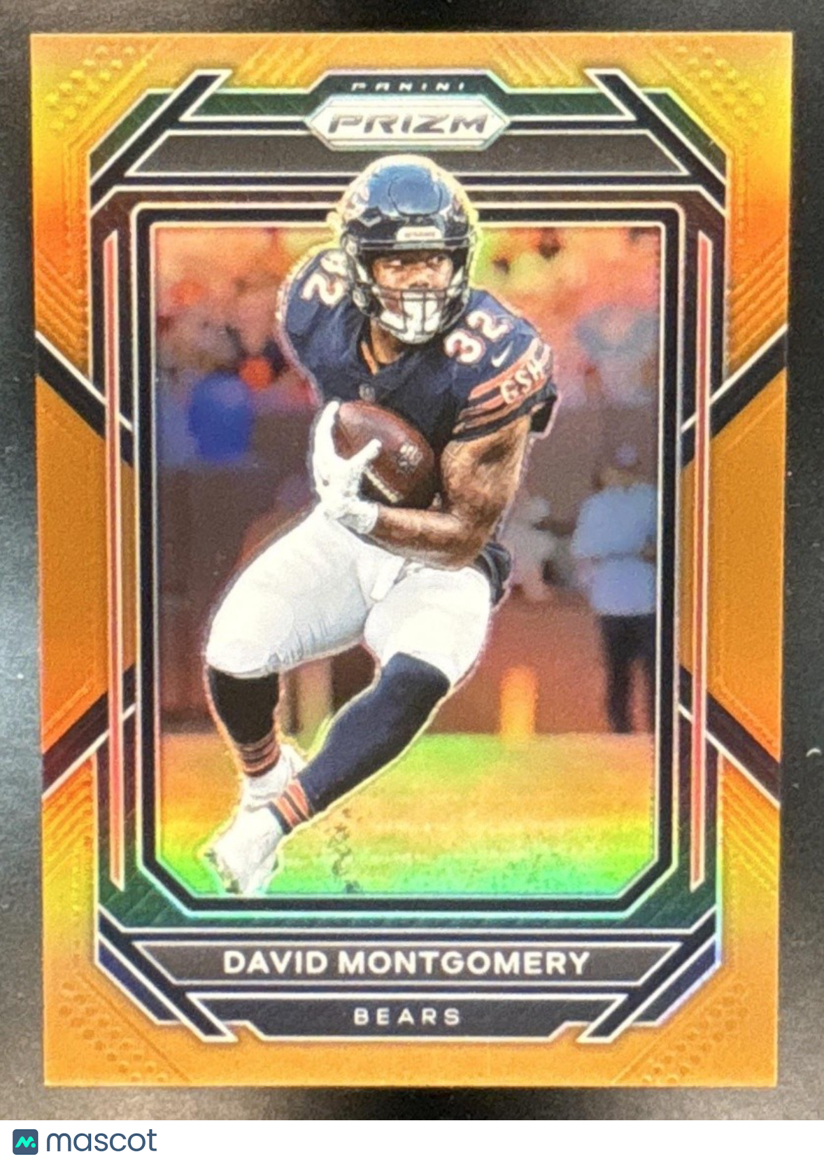 2022 Panini Prizm David Montgomery Orange /249 #48 Chicago Bears