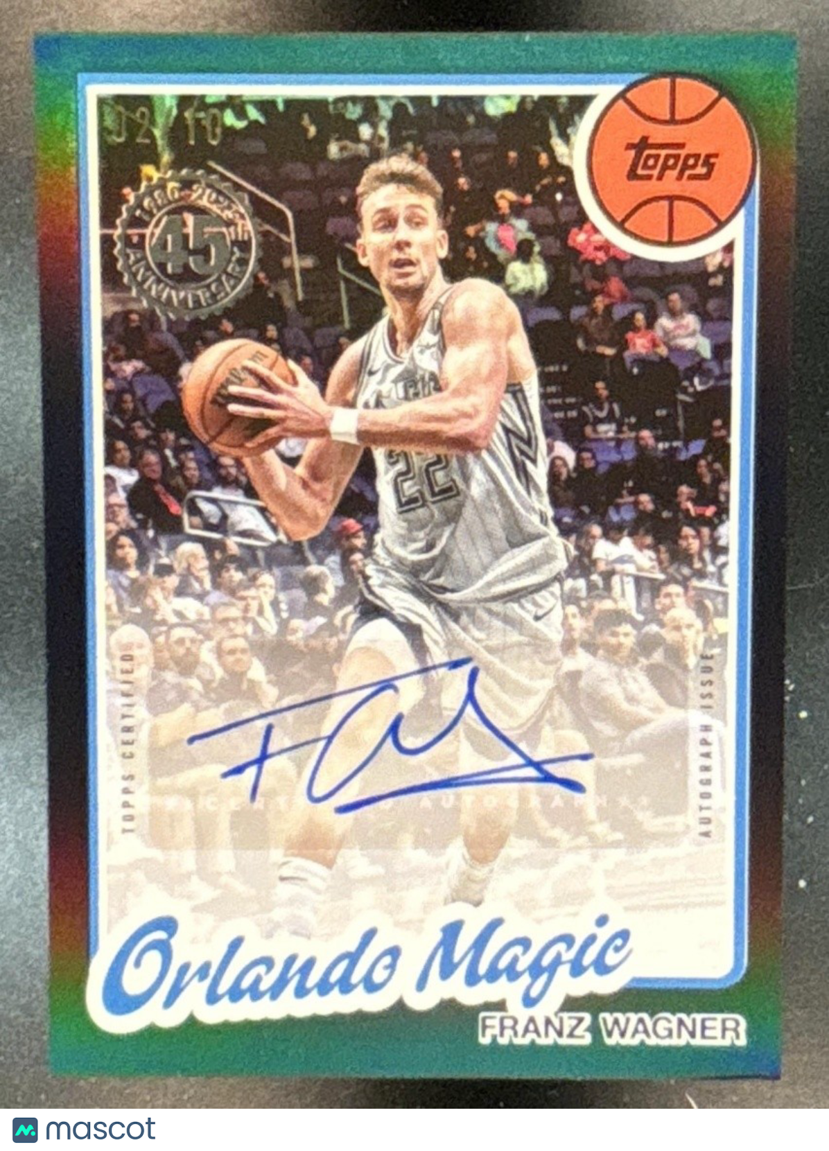 2025-26 Topps Franz Wagner 1980-81 Auto Black Rainbow /10 #80B2-FW Orlando Magic