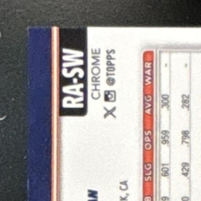 2025 Topps Chrome Shay Whitcomb Rookie Auto #RA-SW RC Houston Astros